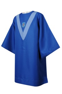 DA126 制訂畢業袍 V領 拉鏈 長袖 畢業袍專門店